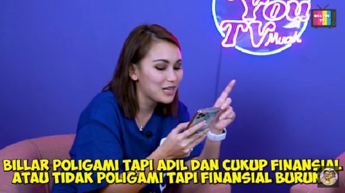 Lesty Kejora ditodong pertanyaan soal poligami oleh Ayu Ting Ting