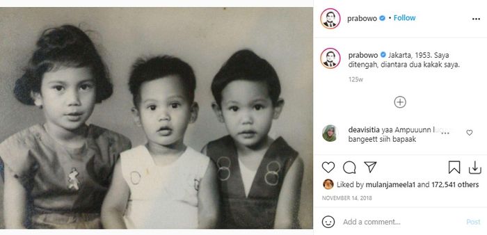 Prabowo dan saudara-saudaranya