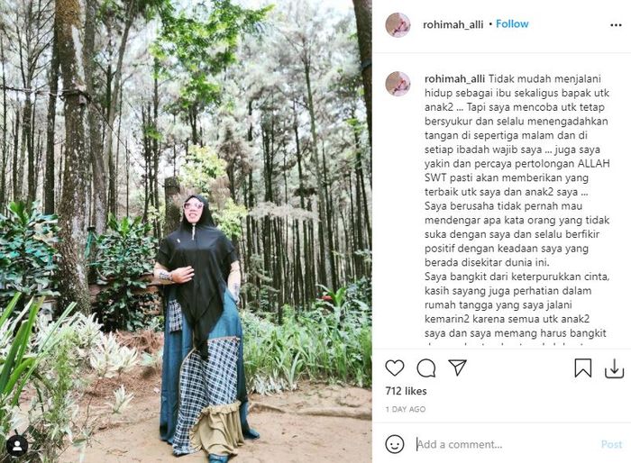 Rohimah curhat pilu soal beratnya hidup jadi ibu sekaligus ayah untuk anak-anaknya