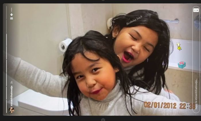 Foto lawas buah hati Mayangsari dan Bambang Trihatmodjo