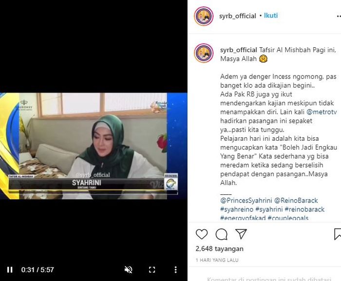 Syahrini berhijab