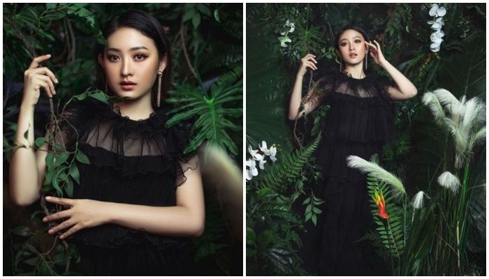 Potret Natasha Wilona dalam balutan dress hitam transparan disebut mirip idol Korea hingga banjir pujian netizen.