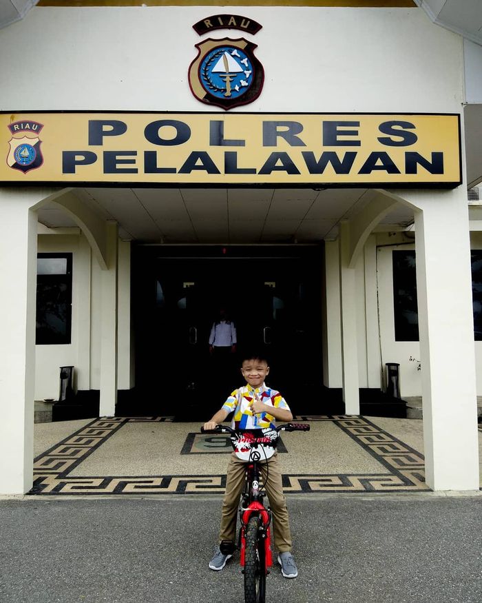 Revan bercita-cita jadi polisi 