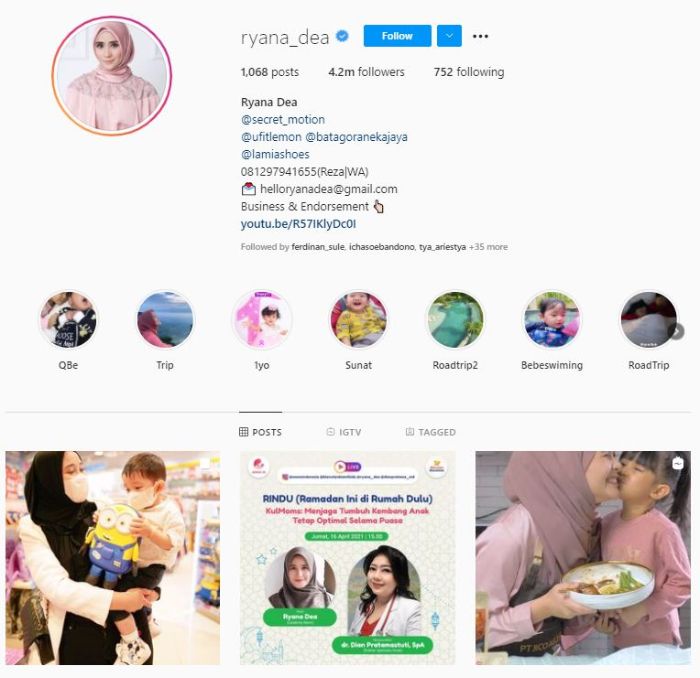 Empat bisnis yang sedang dijalnkan oleh Ryana Dea