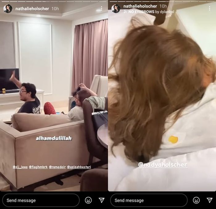 Nathalie Holscher tidak sahur bersama Sule