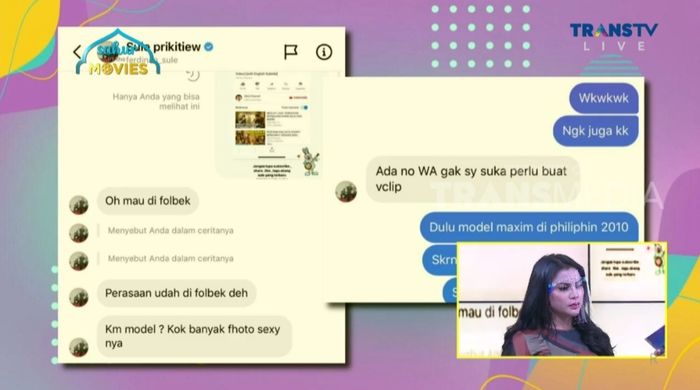 Percakapan Sule dengan Tisya Erni