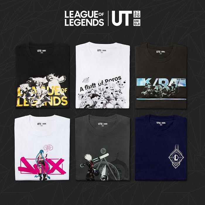 Choice of colors and designs for Leagur of Legends merchandise