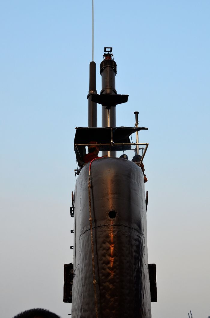 Bagian kapal selam KRI Nanggala-402.