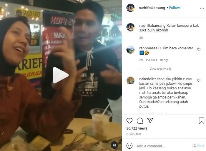 Nadya Arifta berjoget