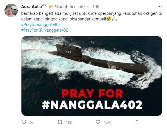 Pray for nanggala 402 artinya