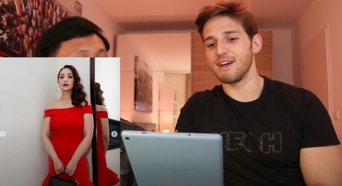 Max saat mengomentari foto Nagita Slavina yang mirip artis Hollywood