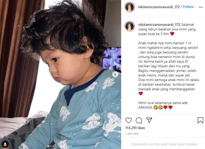 Nikita Mirzani kenang perjuangan lahirkan <a href='https://tribunmedan.cfd/tag/arkana-mawardi' title='Arkana&nbsp;Mawardi'>Arkana&nbsp;Mawardi</a>