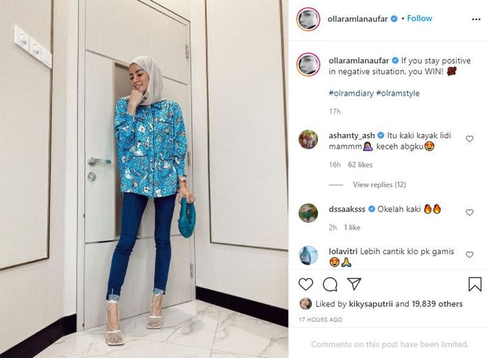 Unggahan <a href='https://medan.tribunnews.com/tag/instagram' title='Instagram'>Instagram</a> <a href='https://medan.tribunnews.com/tag/olla-ramlan' title='Olla Ramlan'>Olla Ramlan</a>