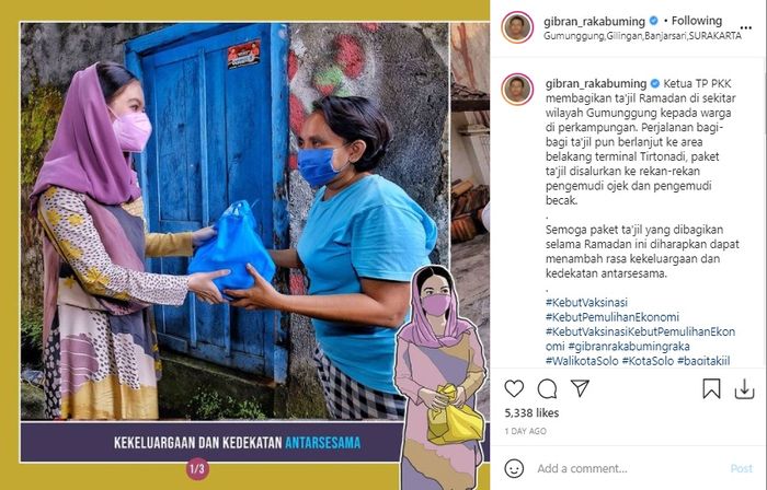 Selvi Ananda bagi-bagi takjil