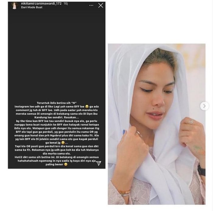 Unggahan Nikita Mirzani