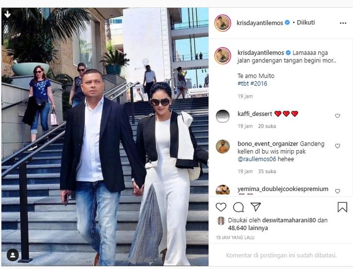 Krisdayanti ungkap kerinduannya pada Raul Lemos