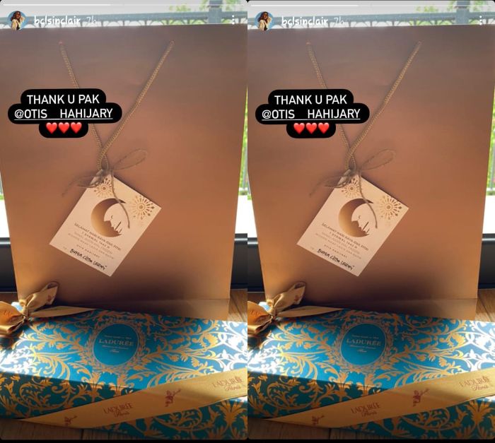 Instagram @bclsinclair__ BCL pamer kado dari Otis Hahijary