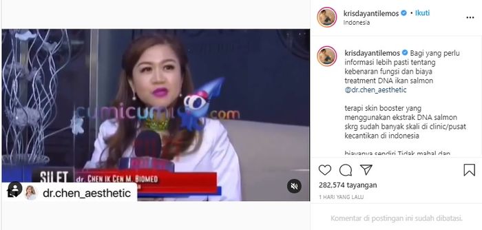 Krisdayanti Suntik DNA Salmon