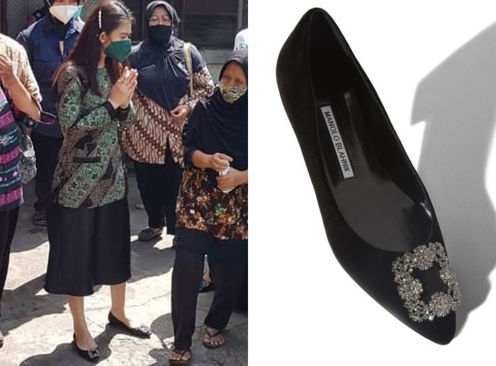 Sepatu Mewah Selvi Ananda Saat Blusukan
