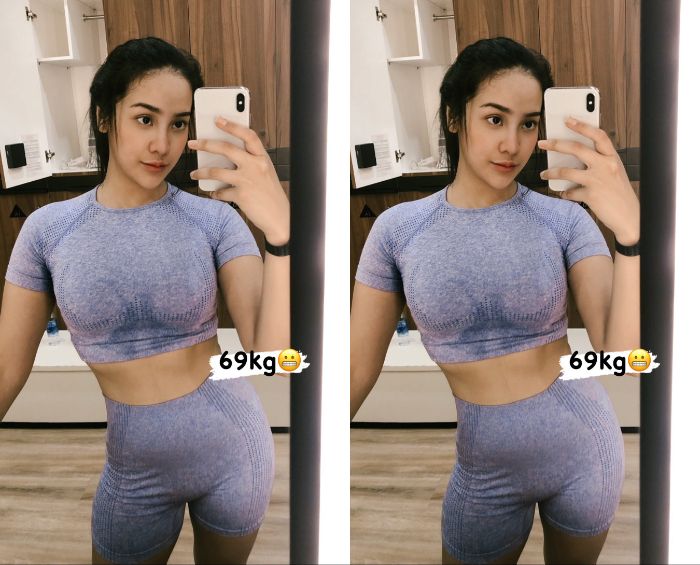 Anya Geraldine Pamer Berat Badan 69 Kg saat Pakai Sport Wear Ketat Perlihatkan Lekuk Tubuh