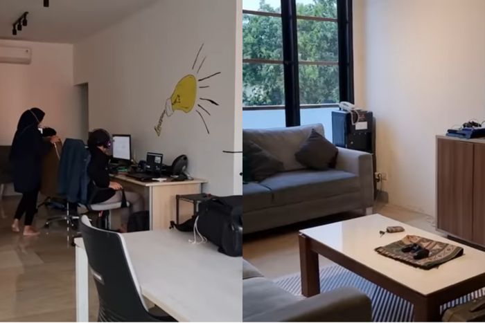 Kantor di rumah artis <a href='https://makassar.tribunnews.com/tag/zaskia-sungkar' title='Zaskia Sungkar'>Zaskia Sungkar</a> dan <a href='https://makassar.tribunnews.com/tag/irwansyah' title='Irwansyah'>Irwansyah</a>.