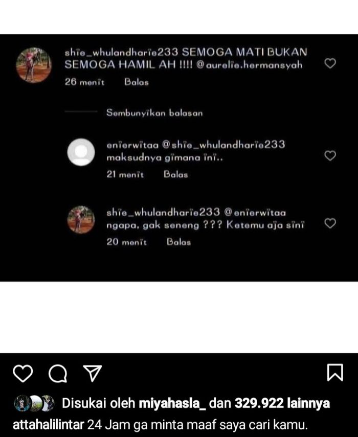 Kehamilan Aurel didoakan jelek netizen