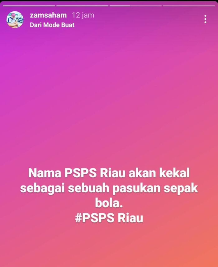 Pengusaha asal Malaysia, Norizam Tukiman, menegaskan kalau PSPS Riau tak akan berganti nama meskipun telah diakuisisi olehnya.