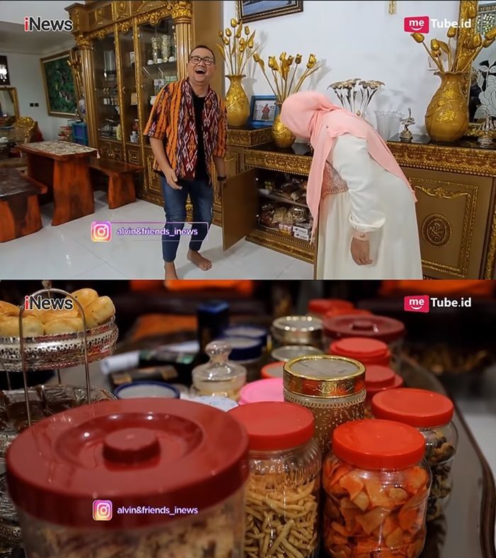 Tumpukan makanan di rumah Mamah Dedeh