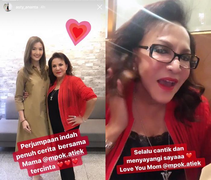 Mpok Atiek bersama Asty Ananta