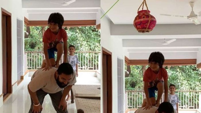 Balkon di rumah Aamir Khan