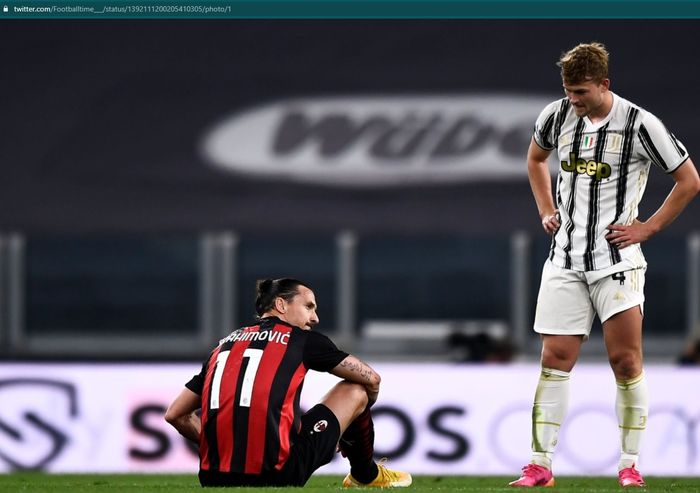 Zlatan Ibrahimovic mengalami cedera pasca-laga Juventus kontra AC Milan.
