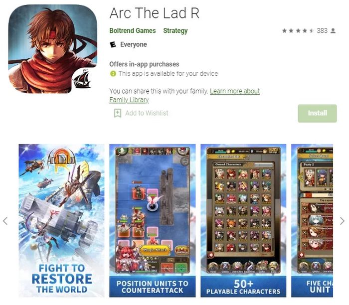 Arc The Lad R on Play Store