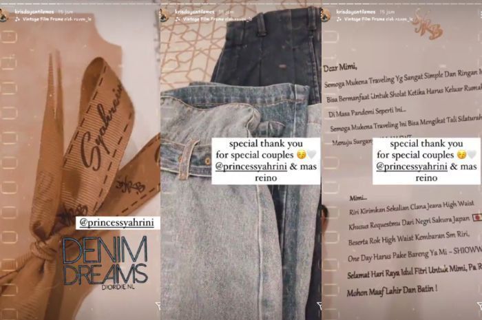 Hampers syahrini untuk krisdayanti dan Yuni Shara
