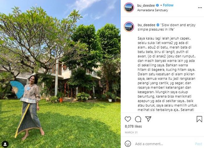 Rumah artis Anjasmara yang tampak adem