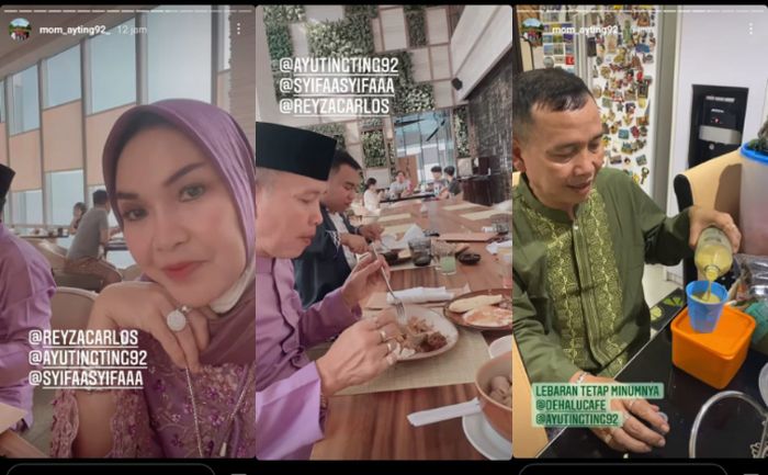 Umi Kalsum dan Abdul Rozak mengenakan perhiasan mentereng.