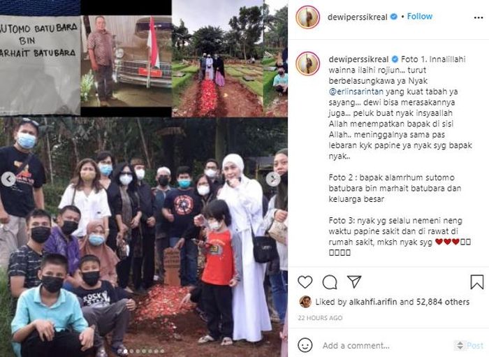 Dewi Perssik bagikan kabar duka