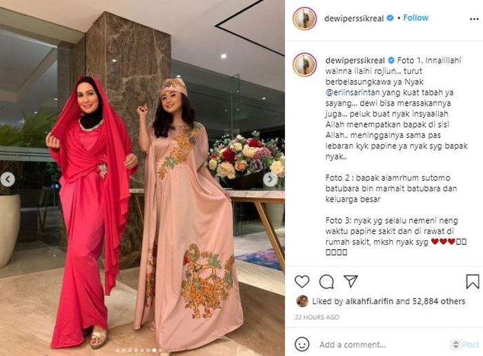 Dewi Perssik bagikan kabar duka