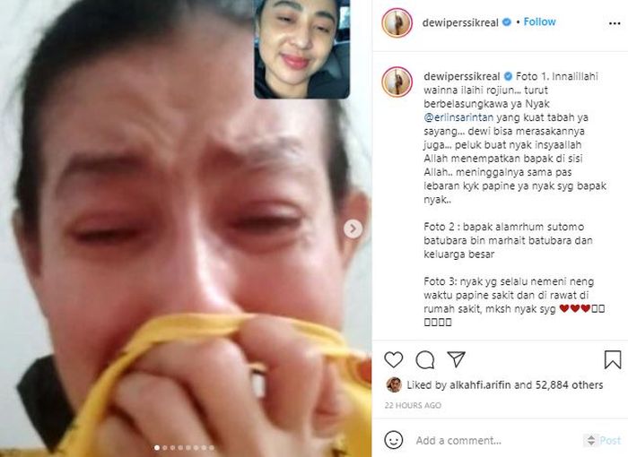 Dewi Perssik bagikan kabar duka