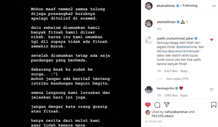 Unggahan Atta Halilintar