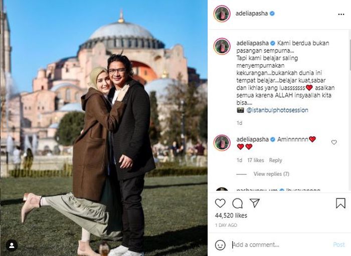 Adelia Wilhelmina bagikan curahan hatinya hingga belajar ikhlas.