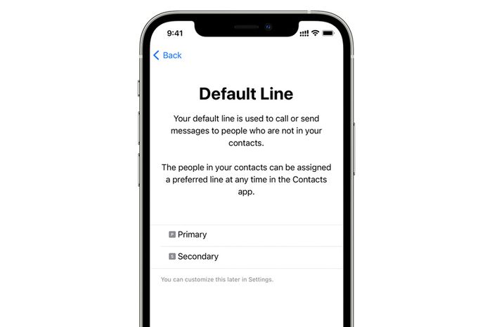 Default Line iPhone Dual SIM
