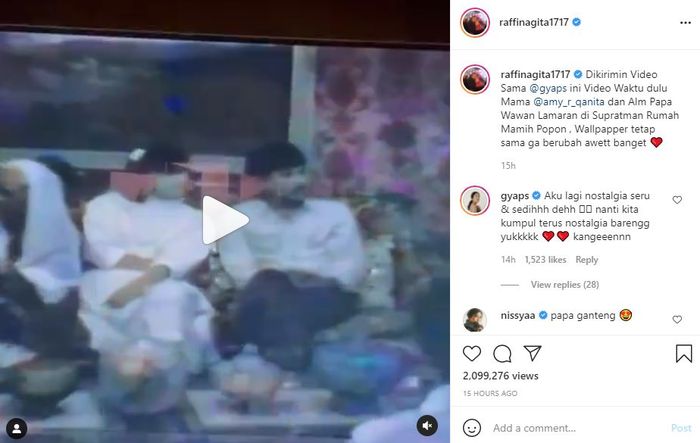 Ibu Raffi Ahmad saat lamaran