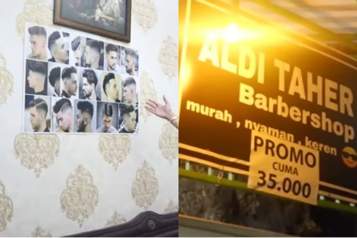 Usaha barbershop di rumah Aldi Taher