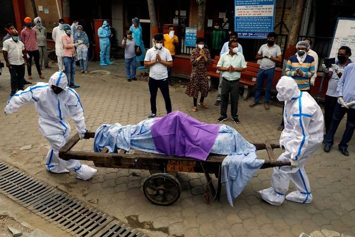Korban Covid-19 di India.