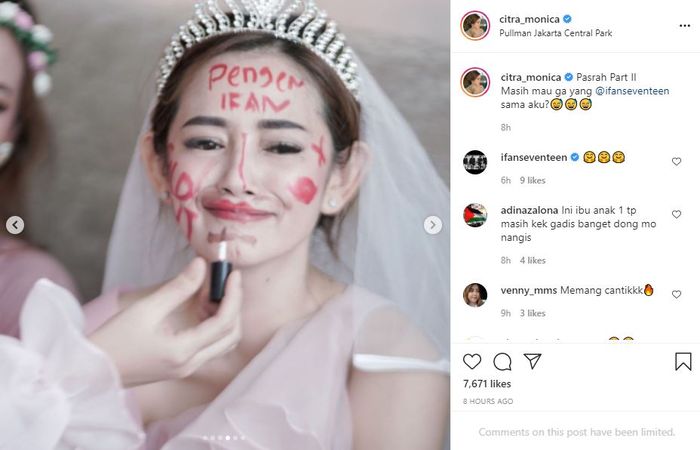 Citra Monica mendapat perayaan <a href='https://jambi.tribunnews.com/tag/bridal-shower' title='bridal shower'>bridal shower</a> jelang <a href='https://jambi.tribunnews.com/tag/pernikahan' title='pernikahan'>pernikahan</a>nya. 