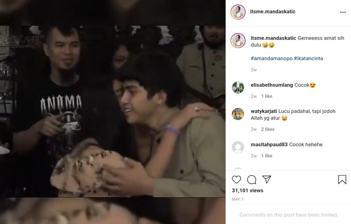 Ahmad Dhani semringah lihat El Rumi cium pipi Amanda Manopo