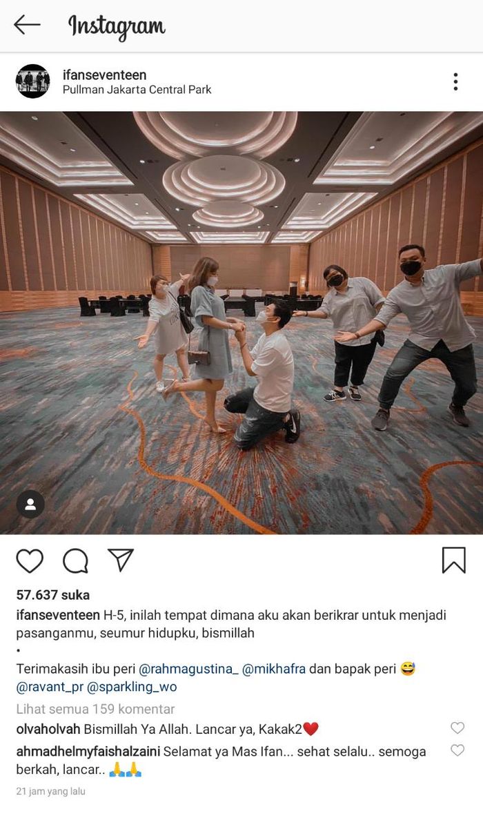Postingan Ifan Seventeen