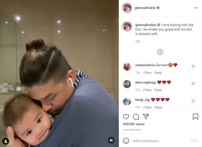 Unggahan Instagram Glenn Alinskie