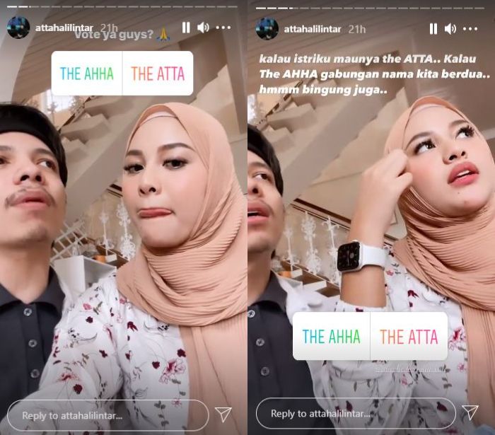 Aurel dan Atta buka voting untuk pemilihan nama keluarganya.