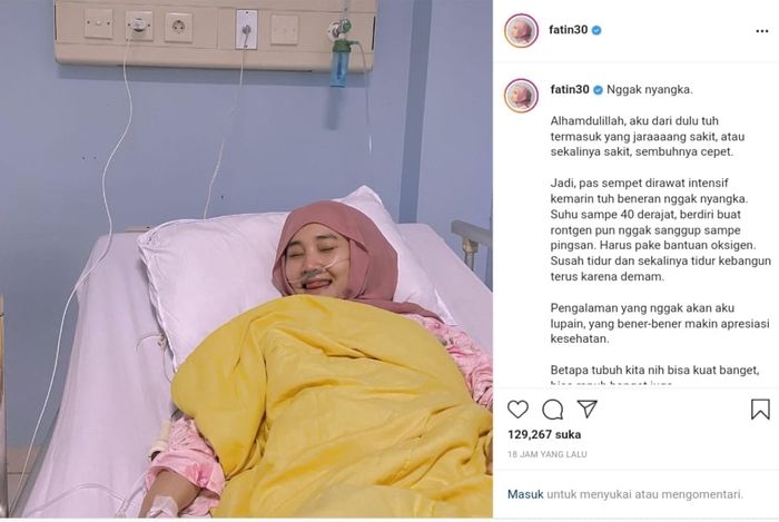 Fatin Shidqia menceritakan pengalamannya saat terpapar <a href='https://medan.tribunnews.com/tag/covid-19' title='Covid-19'>Covid-19</a>